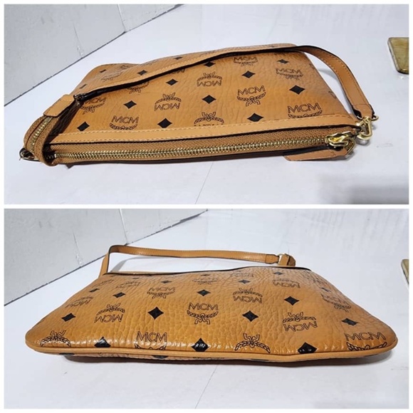 Authentic MCM Visetos Pochette Brown - Picture 7 of 13